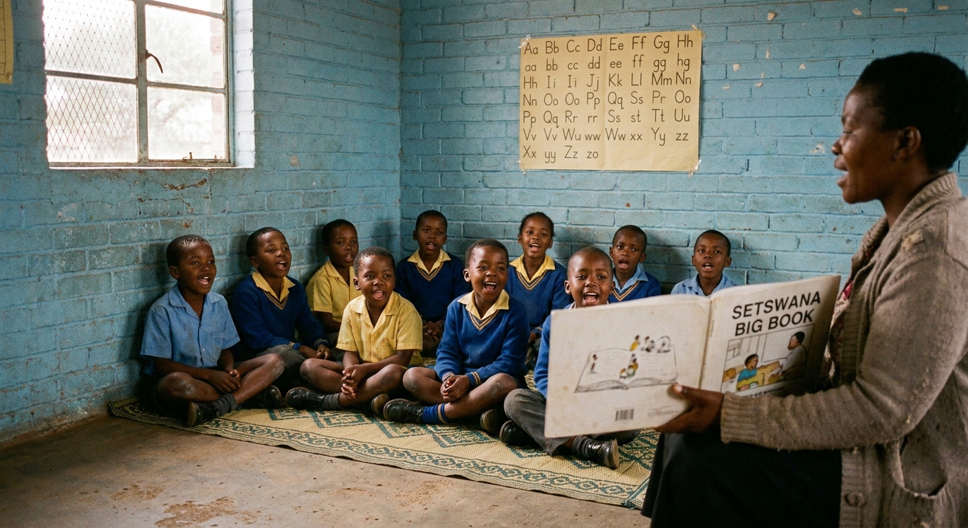 Setswana reading lesson